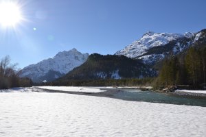Der Lechweg im Winter Der Lechweg im Winter