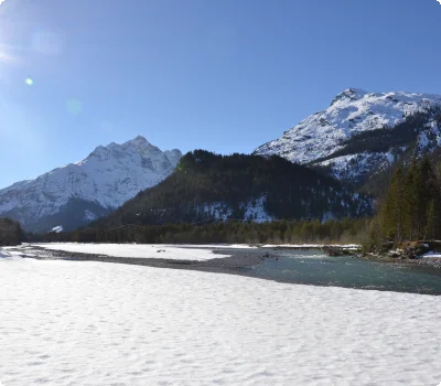 Der Lechweg im Winter